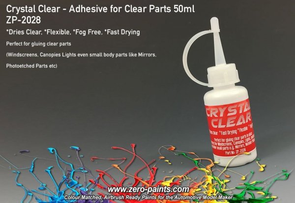 Zero Paints ZP-2028 Crystal Clear - Adhesive for Clear Parts 50ml