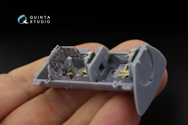 Quinta Studio QD48163 Me 262B-1a/U1 3D-Printed &amp; coloured Interior on decal paper (for HobbyBoss kit) 1/48