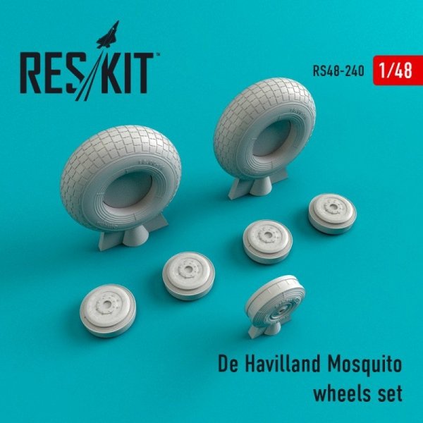 RESKIT RS48-0240 De Havilland Mosquito wheels set 1/48