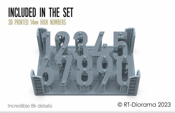 RT-Diorama 35727 Numbers Set 1 1/35