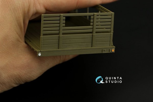 Quinta Studio QD35052 GMC CCKW 353 (open cab) 3D-Printed &amp; coloured Interior on decal paper ( Tamiya ) 1/35