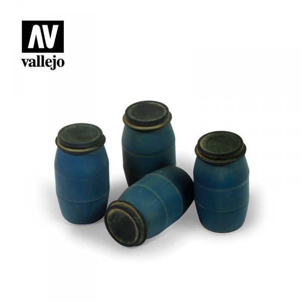 Vallejo SC210 Diorama Accessories Modern Plastic Drums (Beczki plastikowe) #1 1/35