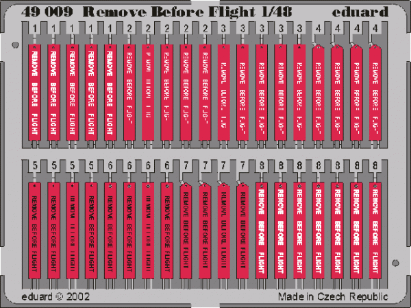 Eduard 49009 Remove Before Flight 1/48