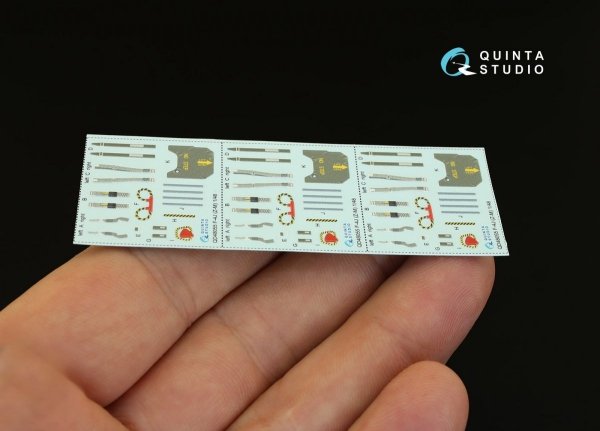 Quinta Studio QD48055 F-4J 3D-Printed &amp; coloured Interior on decal paper (for ZM SWS kit) 1/48