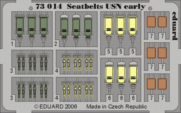 Eduard 73014 Seatbelts USN early 1/72