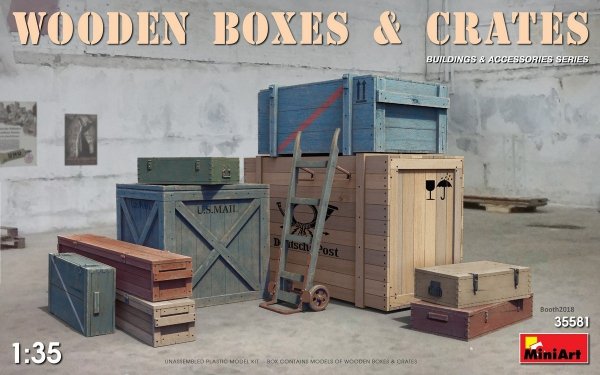 MiniArt 35581 Wooden Boxes &amp; Crates 1:35