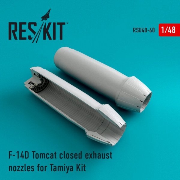 RESKIT RSU48-0068 F-14D Tomcat closed exhaust nozzles for Tamiya kit 1/48