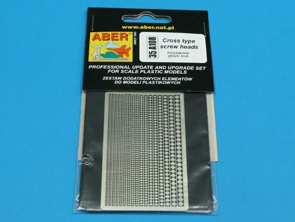 Aber 35A108 Cross type screw heads (1:35)