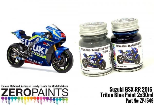 Zero Paints ZP-1549 Suzuki GSX-RR 2016 - Triton Blue - 2x30ml