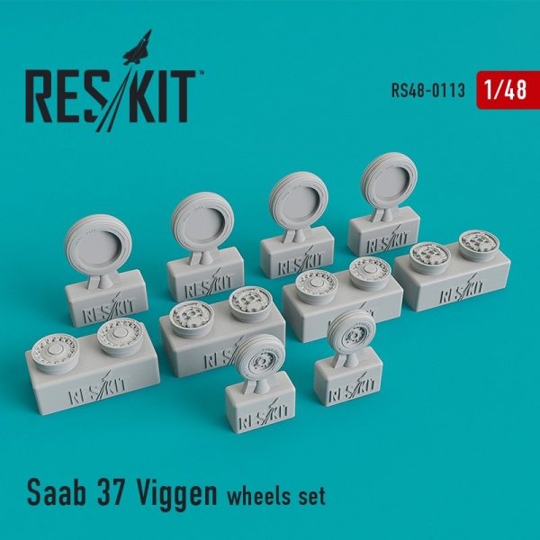 RESKIT RS48-0113 Saab 37 Viggen wheels set 1/48