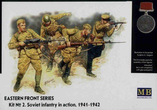 Master Box 3523 Frontier Fighting, Summer 1941, Russian Infantry (1:35)