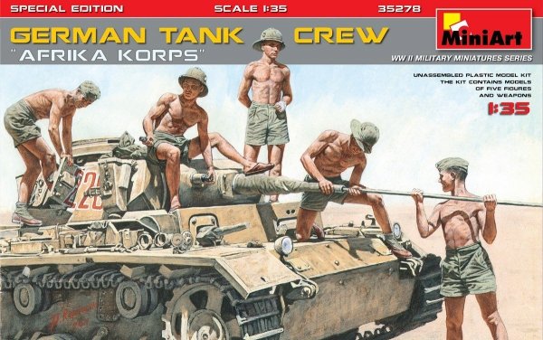MiniArt 35278 German Tank Crew Africa Korps - Special Edition 1:35