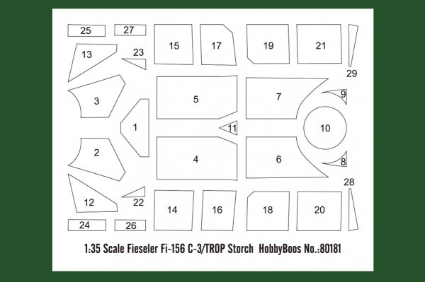 Hobby Boss 80181 Fieseler Fi-156 C-3/TROP Storch 1/35