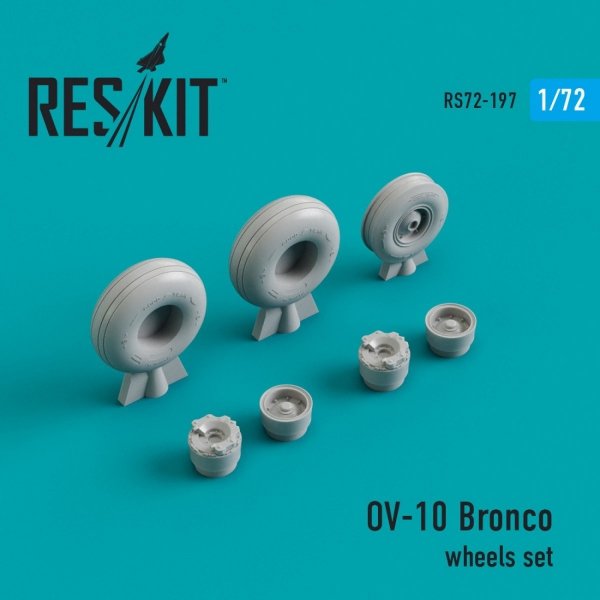 RESKIT RS72-0197 OV-10 &quot;BRONCO&quot; WHEELS SET (WEIGHTED) 1/72