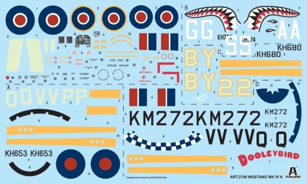 Italeri 2745 Mustang Mk.IV (1:48)