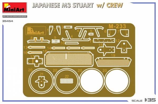 Miniart 35454 JAPANESE M3 STUART w/CREW 1/35