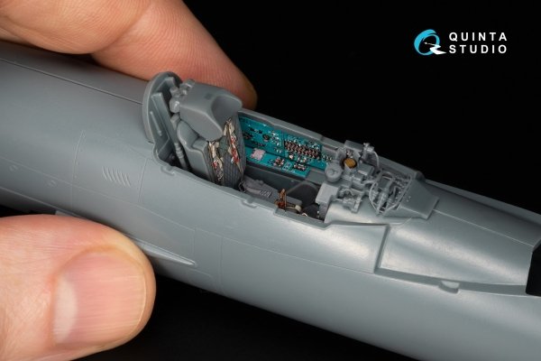 Quinta Studio QD+48577 MiG-21MF Fishbed-J (Moscow plant) 3D-Printed &amp; coloured Interior on decal paper (Eduard) (with 3D-printed resin parts) 1/48