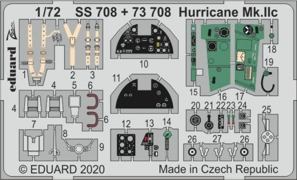 Eduard 73708 Hurricane Mk. IIc for Arma Hobby 1/72