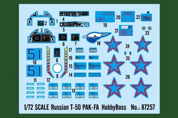 Hobby Boss 87257 Russian T-50 PAK-FA (1:72)