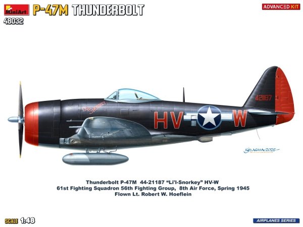 Mini Art 48032 P-47M Thunderbolt Advanced Kit 1/48