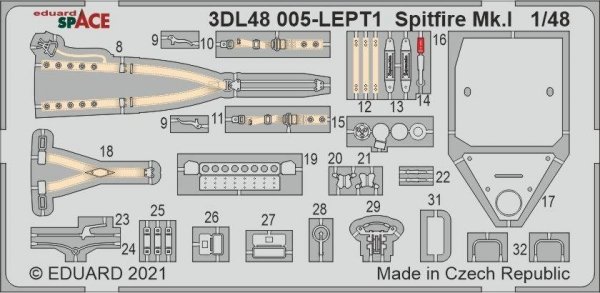 Eduard 3DL48005 Spitfire Mk.I early SPACE 1/48