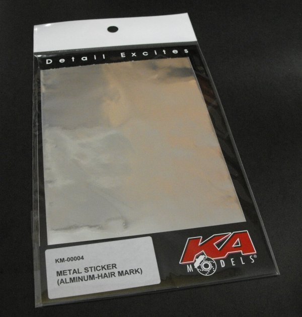 KA Models KM-00004 METAL STICKER – HAIR MARK ALMINUM 190 x 122mm