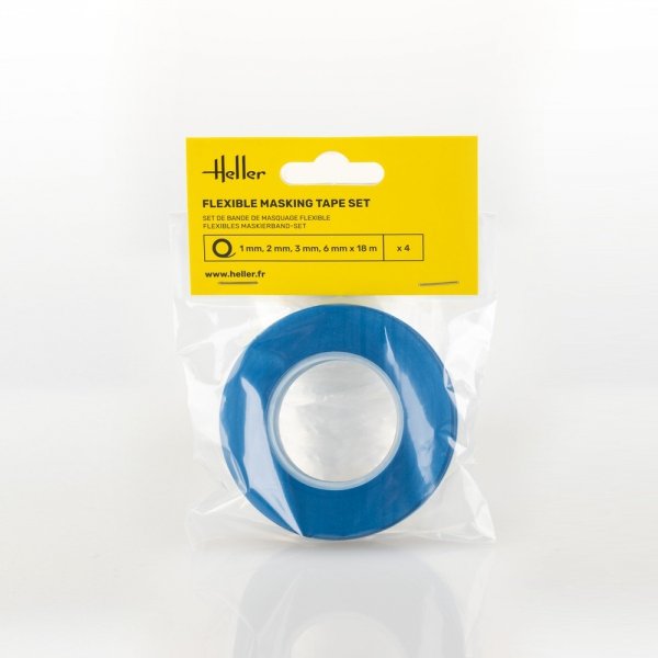 Heller 99014 Flexible masking tape set (1, 2, 3, 6 mm x 18 m)