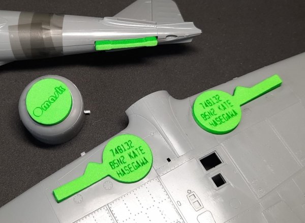 Omask 748132 Nakajima B5N2 Kate Wheel Bay Plugs - EVA foam plugs for wheel bays (for Hasegawa) 1/48