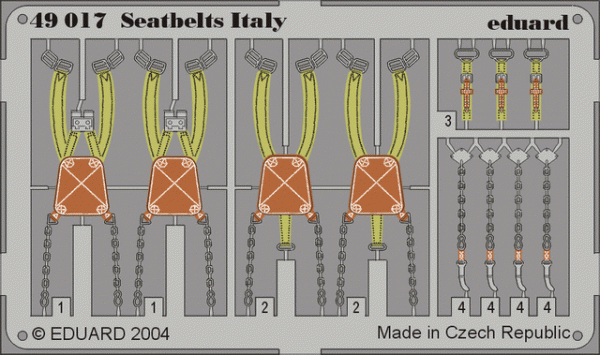 Eduard 49017 Seatbelts Italy 1/48