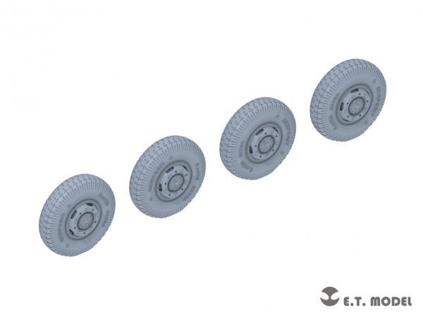 E.T. Model P35-106 WWII German Sd.Kfz.234 Large Diameter Weighted Wheels Type.6 1/35