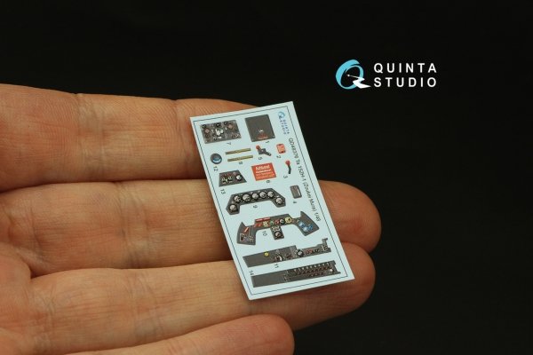 Quinta Studio QD48376 Ta 152H 3D-Printed &amp; coloured Interior on decal paper (Zoukei Mura) 1/48