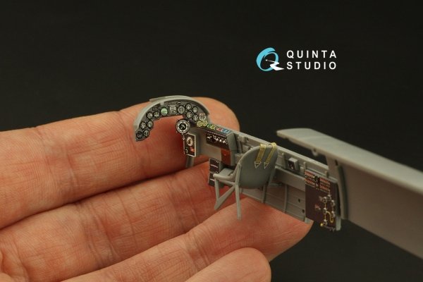 Quinta Studio QD48366 Ju 88A-4 3D-Printed &amp; coloured Interior on decal paper (ICM) 1/48