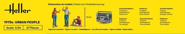Heller 58757 Starter Kit - 1970s Urban People 1/24