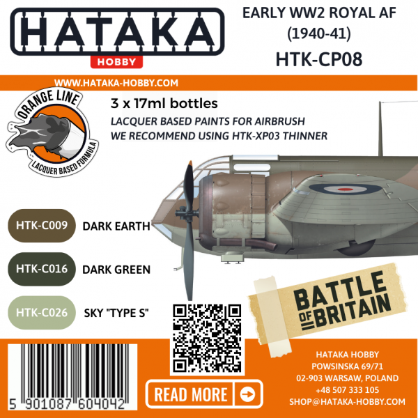 Hataka Hobby HTK-CP08 Early WW2 Royal AF (1940-41)