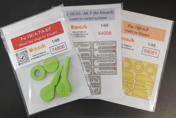 Omask X4805 Fw 190A-7/8/F O-max set for Eduard 1/48