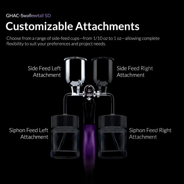 Gaahleri 43011 Ace Series GHAC-Swallowtail SD 0,28 &amp; 0,5 mm Airbrush