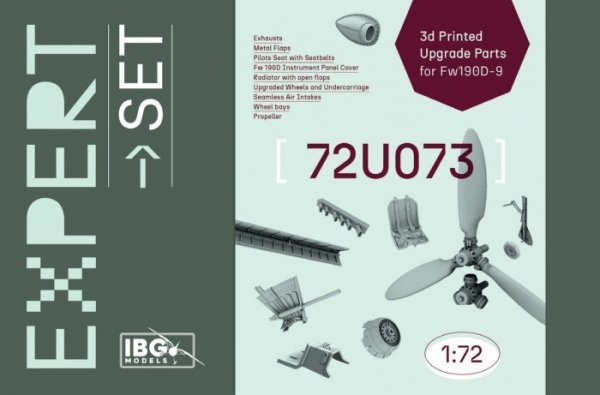IBG 72U073 3d Printed Upgrade Parts for Fw190D-9 1/72