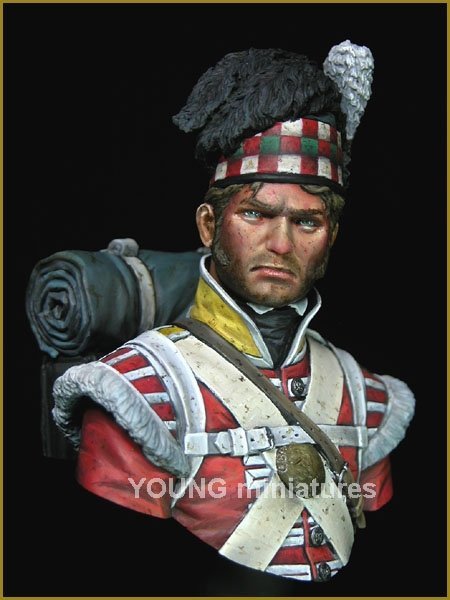 Young Miniatures YH1826 The 92nd Gordon Highlanders Waterloo 1815 1/10