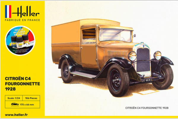Heller 56703 - STARTER KIT Citroen C4 Fourgonnette 1926 in 1:24