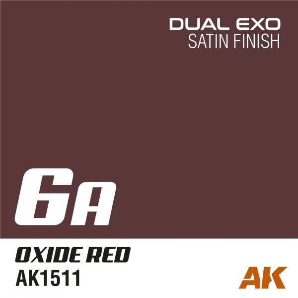 AK Interactive AK1511 DUAL EXO 6A – OXIDE RED 60ML