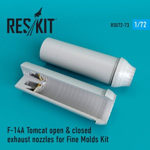RESKIT RSU72-0073 F-14A Tomcat open &amp; closed exhaust nozzles for Fine Molds 1/72