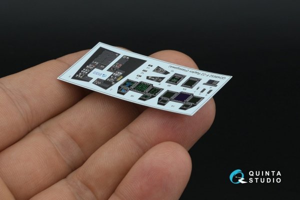 Quinta Studio QD48652 F-22 Raptor 3D-Printed &amp; coloured Interior on decal paper (Hasegawa) 1/48