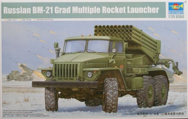 Trumpeter 01013 Russian BM-21 Grad Multiple Rocket Launcher (1:35)