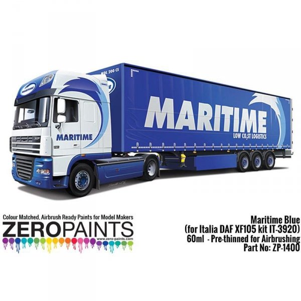 Zero Paints ZP-1400 Maritime Blue Italia DAF XF105 kit IT-3920