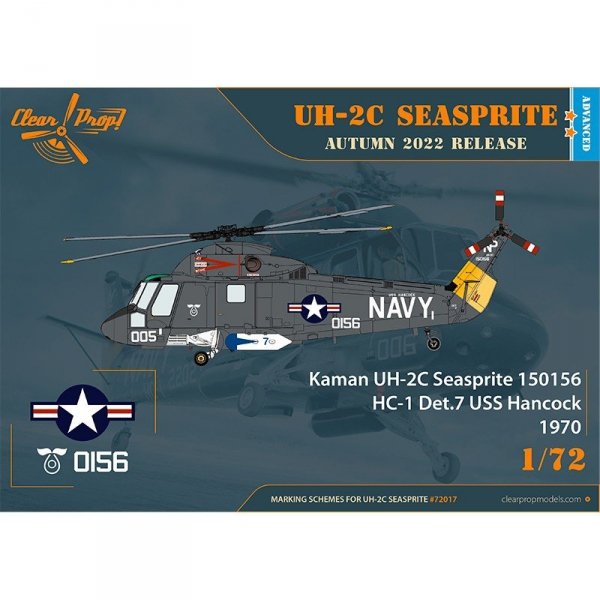 Clear Prop! CP72017 UH-2C Seasprite ADVANCED KIT 1/72