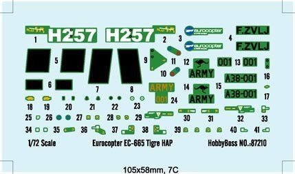 Hobby Boss 87210 French Army Eurocopter EC-665 Tiger HAP (1:72)