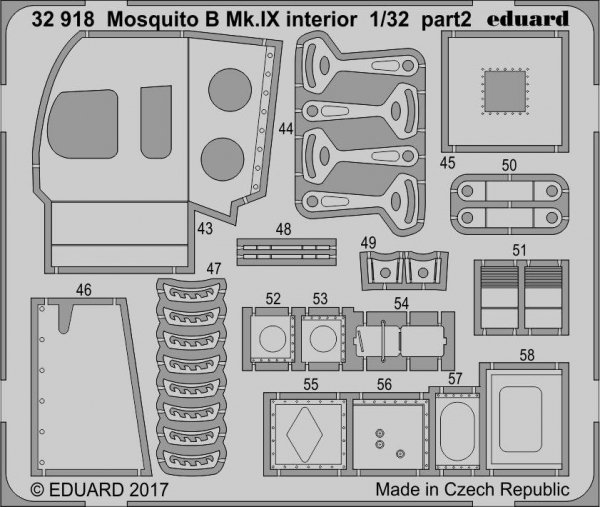 Eduard 32918 Mosquito B Mk. IX interior HK MODELS 1/32