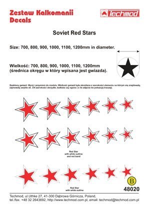 Techmod 48020 - Soviet Red Stars WWII (1:48)