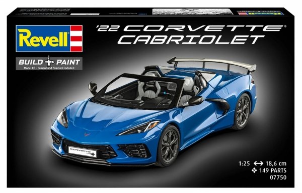 Revell 07750 '22 Corvette Cabriolet 1/25