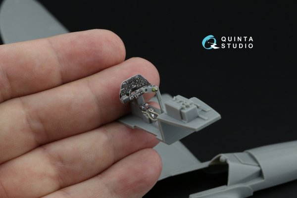 Quinta Studio QD48640 P-38F Lightning 3D-Printed &amp; coloured Interior on decal paper ( Hasegawa ) 1/48